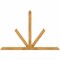 Ekena Millwork Saratoga Rough Sawn Timber Gable Bracket, Western Red Cedar, 84"W x 56"H x 2"D x 4"F, 16/12 Pitch GBW084X56X0204SAR00RWR - alternate 1